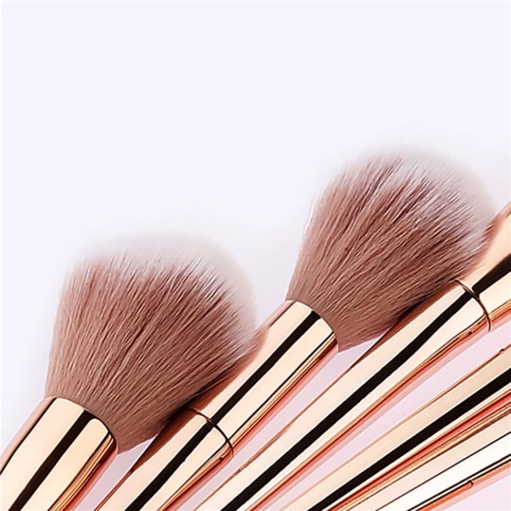Makeup brushes 12 piece rose gold NEW - Picture 4 of 4